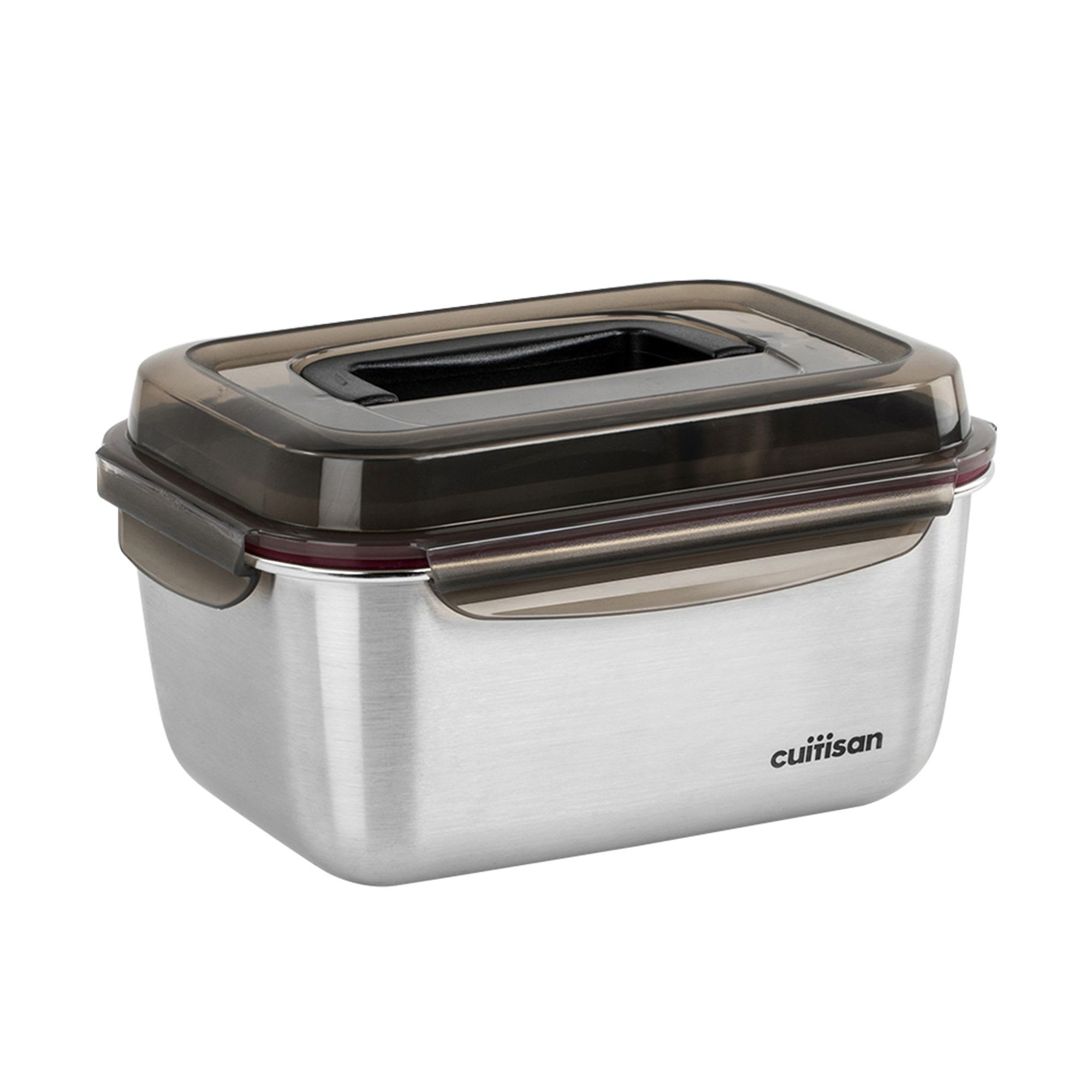 Cuitisan Flora Rectangular Stainless Steel Handy Container 3.6L